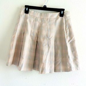 Hem & Thread New Large skirt - beige, white with light blue